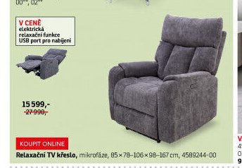Relaxační TV křeslo