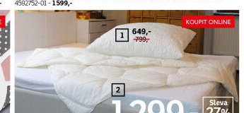 Polštář Bamboo, potah 50% bambus, 50% polyester, výplň 100% polyester, 70x90 cm