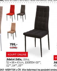 Jídelní židle, látka