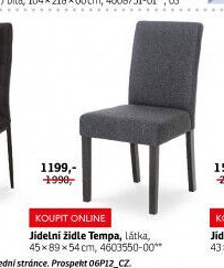 Jídelní židle Tempa, látka