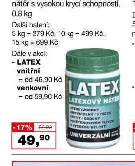 LATEX univerzální latexový nátěr