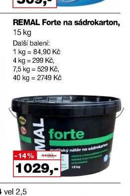 REMAL Forte na sádrokarton