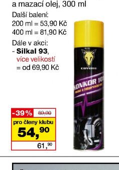 Konkor 101 konzervační a mazací olej, 300 ml