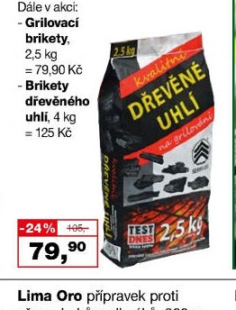 Dřevěné uhlí 2,5 kg