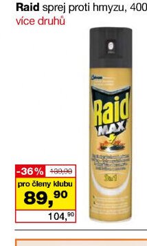Raid sprej proti hmyzu