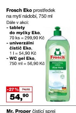Frosch Eko prostředek na mytí nádobí