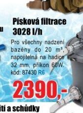Písková filtrace 3028 l/h