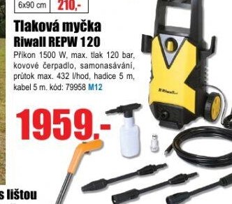 Tlaková myčka Riwall REPW 120