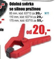 Odolná svěrka se silnou pružinou