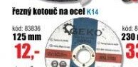 Řezný kotouč na ocel