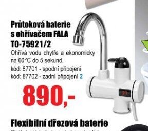 Průtoková baterie s ohřívačem FALA