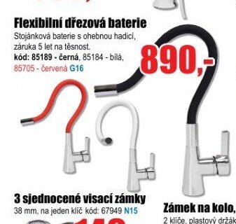 Flexibilní dřezová baterie