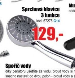 Sprchová hlavice 3 funkce