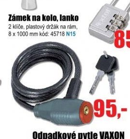 Zámek na kolo, lanko