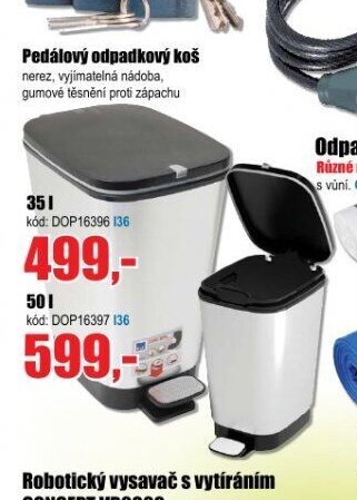 Pedálový odpadkový koš