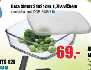 Dóza Simax 21x21cm, 1,7l