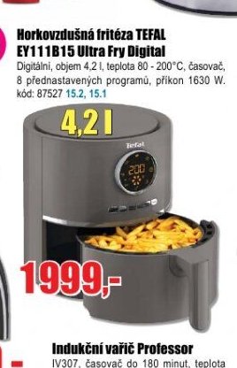 Horkovzdušná fritéza TEFAL EY111B15 Ultra Fry Digital