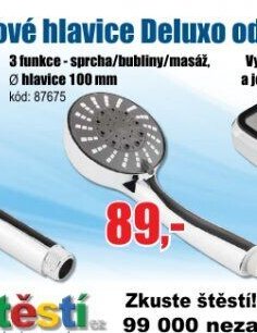 Sprchová hlavice 3 funkce 100 mm