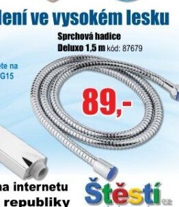 Sprchová hadice Deluxo 1,5 m