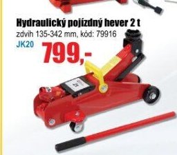 Hydraulický pojízdný hever 2 t