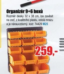 Organizér 9+6 boxů