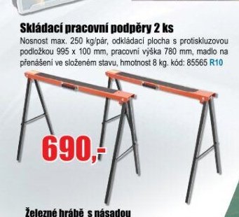 Skládací pracovní podpěry 2 ks