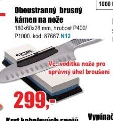 Oboustranný brusný kámen na nože