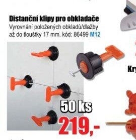 Distanční klipy pro obkladače