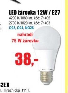LED žárovka 12W / E27