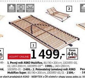 Pevný rošt ASKO Multiflex