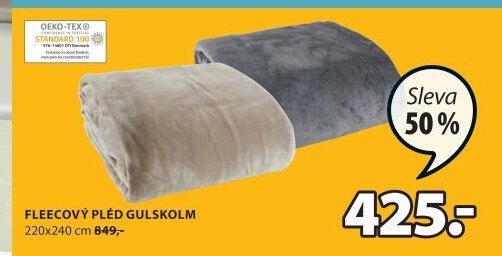 FLEECOVÝ PLÉD GULSKOLM