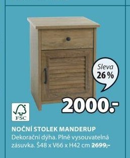 Noční stolek Manderup