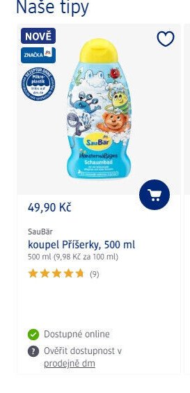 SauBär koupel Příšerky, 500 ml