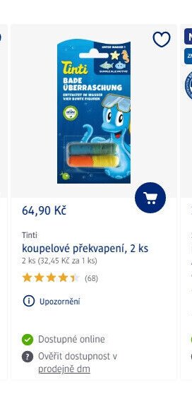 Tinti koupelové překvapení, 2 ks