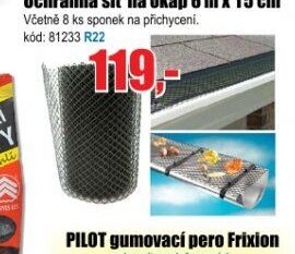 Ochranná síť na okap 6 m x 15 cm