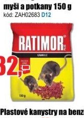 Ratimor granule na myši a potkany 150 g