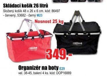Skládací košík 26 litrů