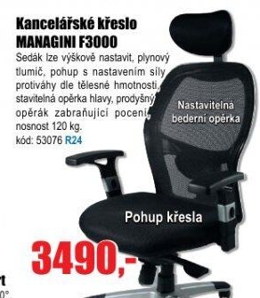 Kancelářské křeslo MANAGINI F3000