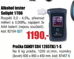 Alkohol tester Solight 1T06