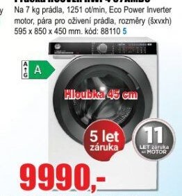 Pračka HOOVER HWP4 37AMBC