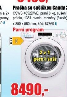 Chytrá pračka se sušičkou HOOVER HDQ 496AMBS/1-S