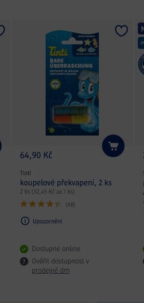 Tinti koupelové překvapení, 2 ks