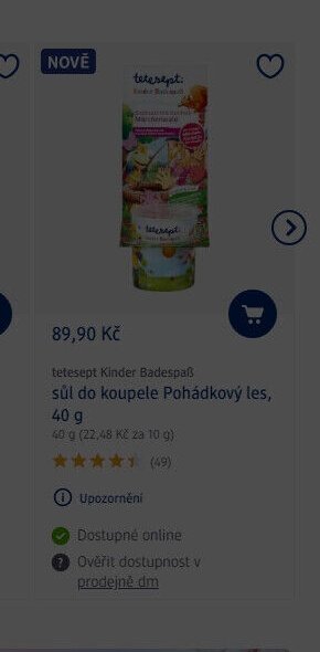 tetesept Kinder Badespaß sůl do koupele Pohádkový les, 40 g