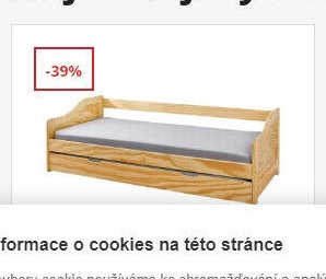 Dětská postel s výsuvným lůžkem