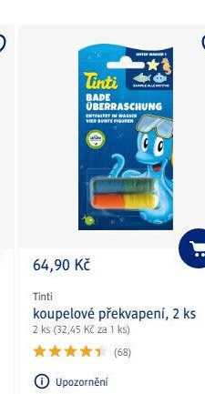 Tinti koupelové překvapení, 2 ks