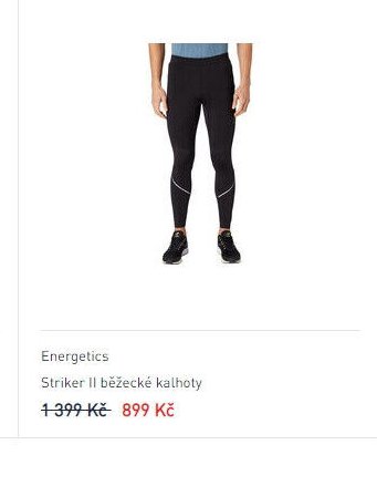 Energetics Striker II běžecké kalhoty
