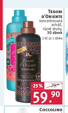 Tesori d'Oriente koncentrovaná aviváž