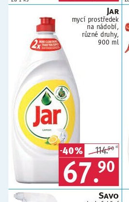 Jar mycí prostředek na nádobí