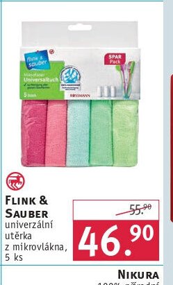 Flink & Sauber univerzální utěrka z mikrovlákna, 5 ks