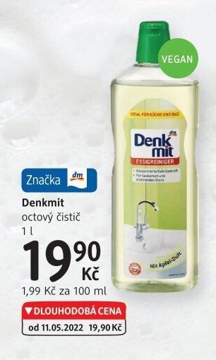 Denkmit octový čistič 1 l